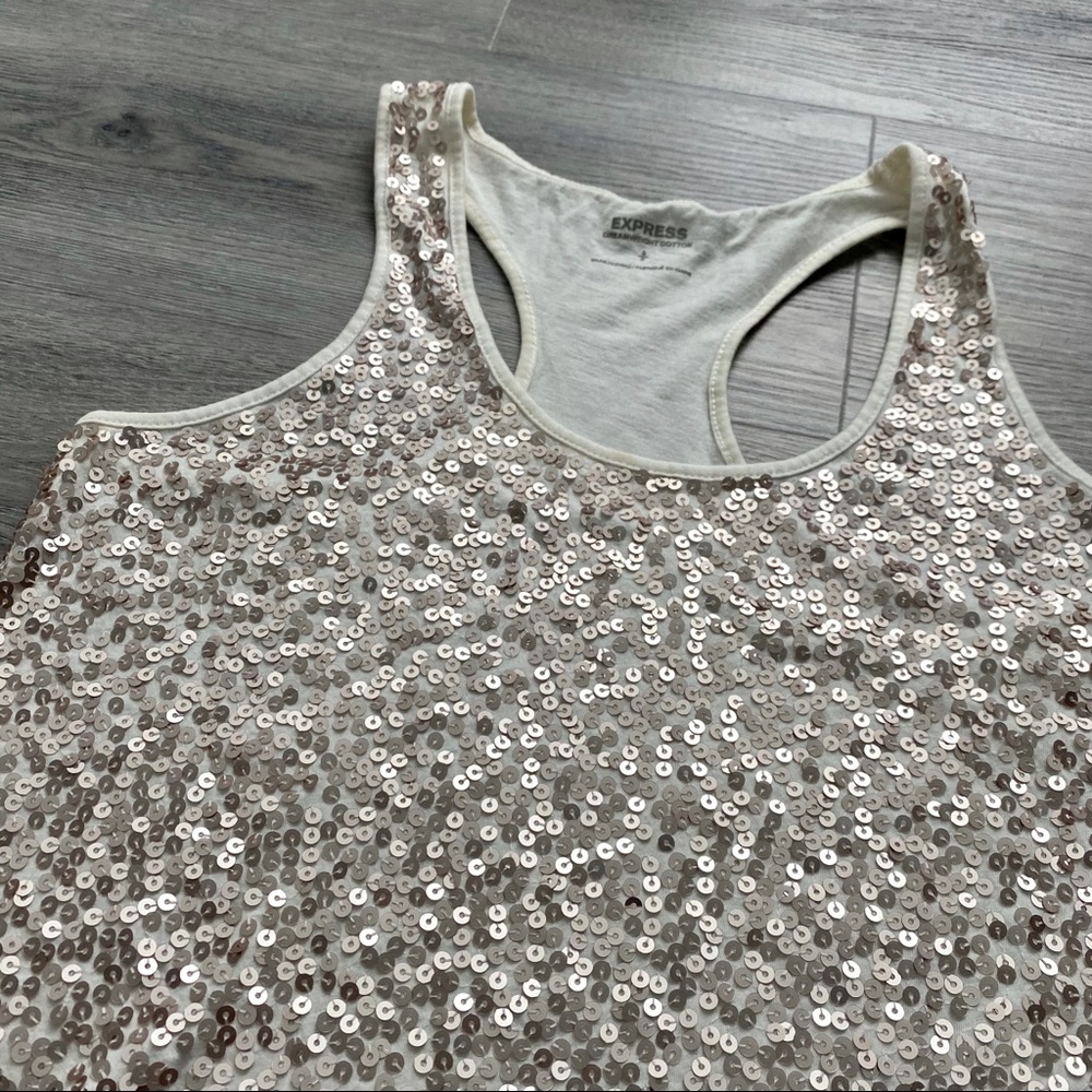 Express Sequin Tank Top - Picture 2 of 3